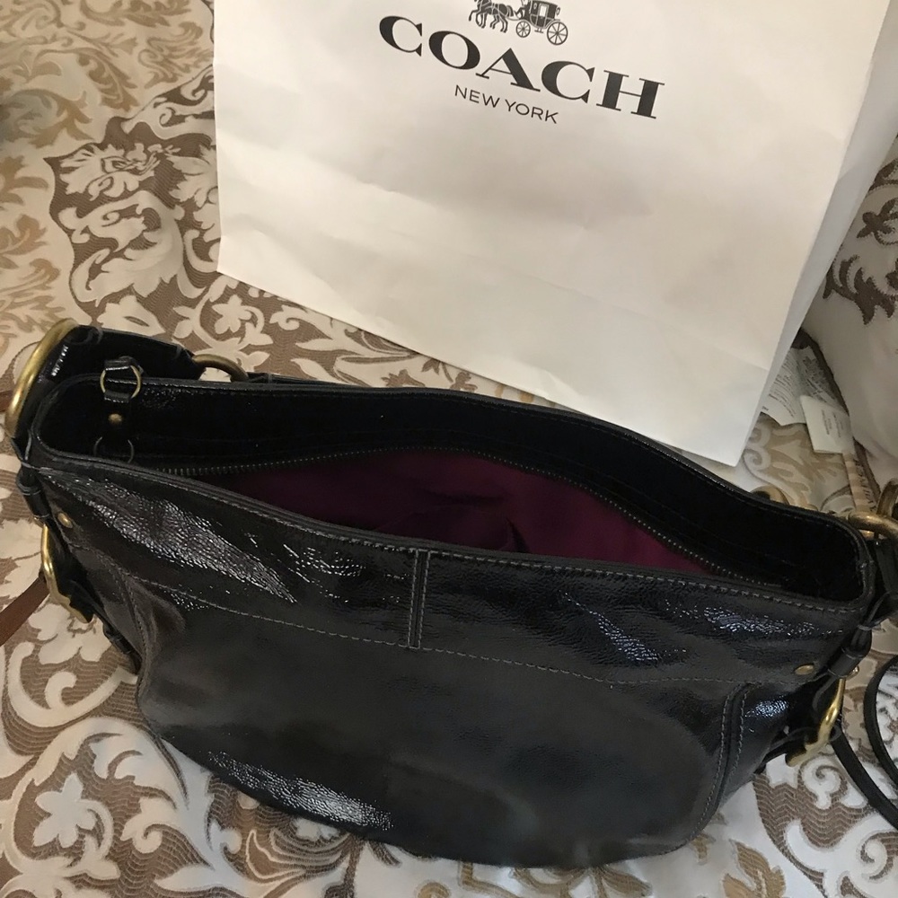 Coach black purse, used but EUC